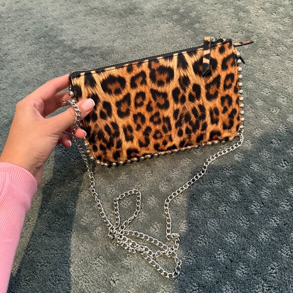 ZARA Leopard Print Clutch with Silver Hardware – Worn Once - Picture 5 of 6